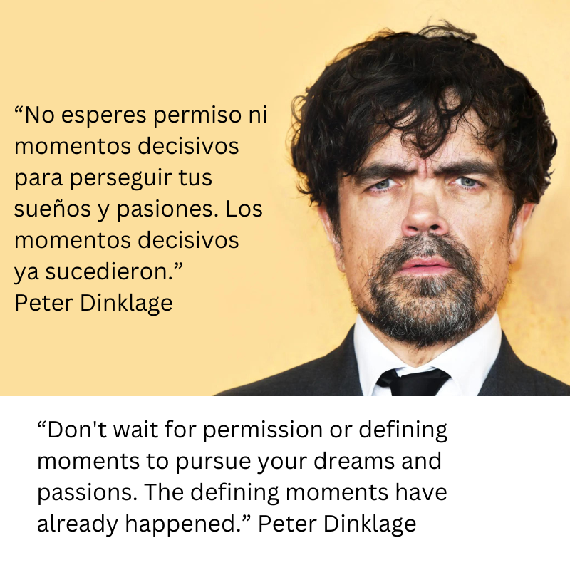 Dont wait for permission or defining moments to pursue your dreams and passions. The defining moments have already happened 1